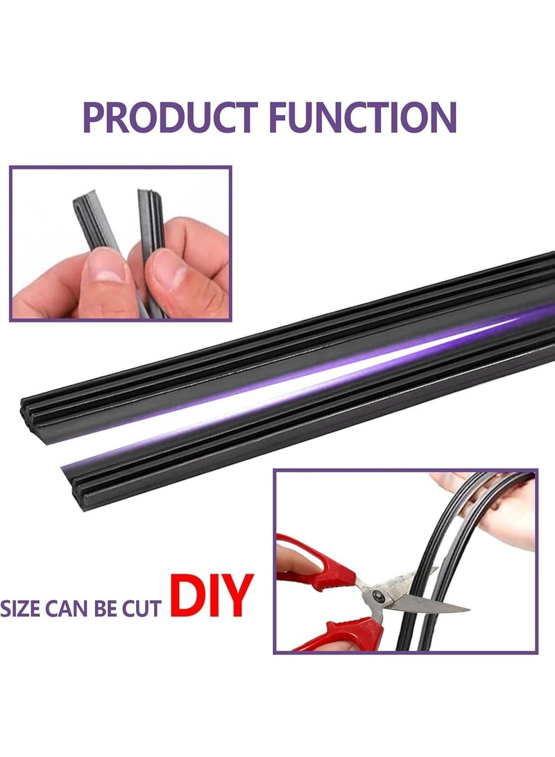 YelaJoy 4PCS Car Wiper Blade,Frameless Windshield Wiper Bar,Universal Windshield Wiper,DIY Adjustable Boneless Windshield Wiper Blade,Durable Windshield Wiper Blade,Suitable for Most Cars - Image 3